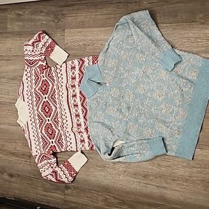 Bundle of 2 festive sweaters, LOFT, size M